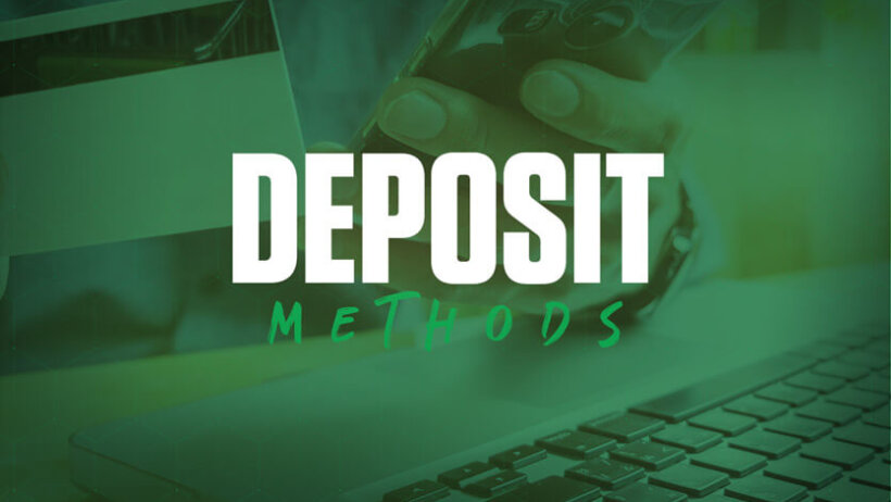 deposit methods card and keyboard