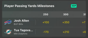 Bet365 player prop milestones