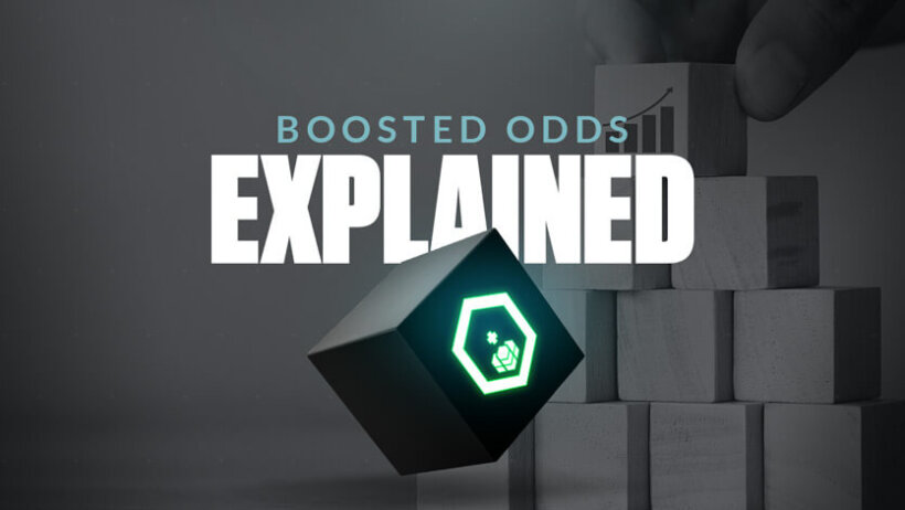 Image of building blocks with text overlay "boosted odds explained"