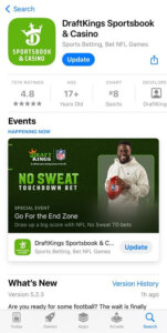 DraftKings North Carolina app store