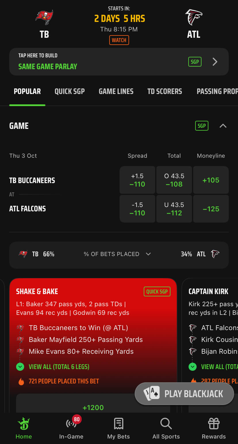 DraftKings Review NFL betting