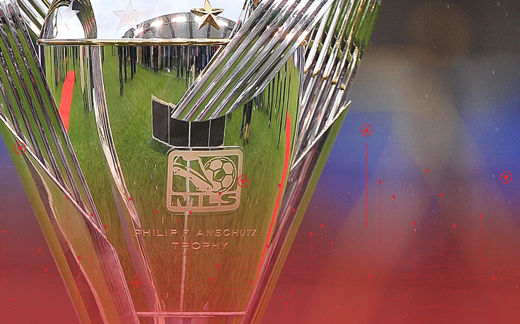 close up image of the MLS cup