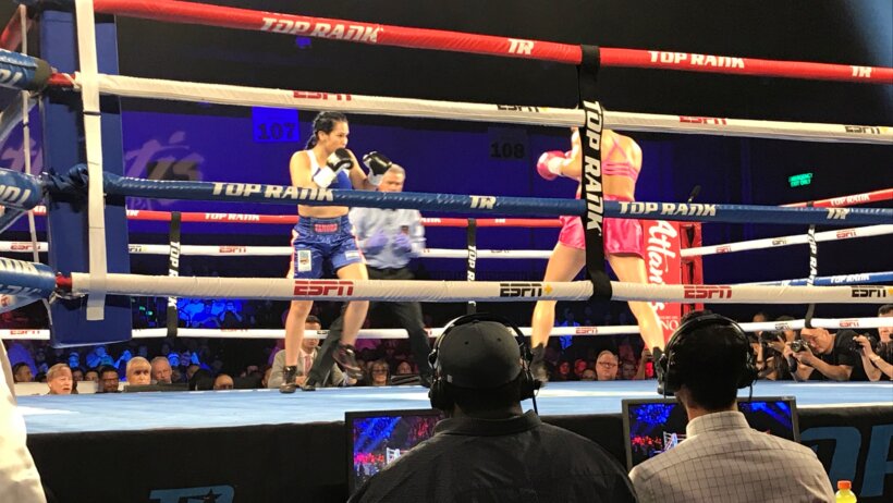 Mikaela Mayer wins her fight