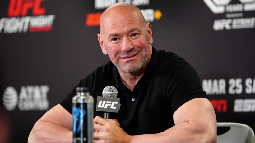 UFC president Dana White at a press conference