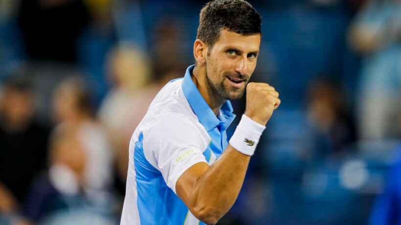 Novak Djokovic fist pump