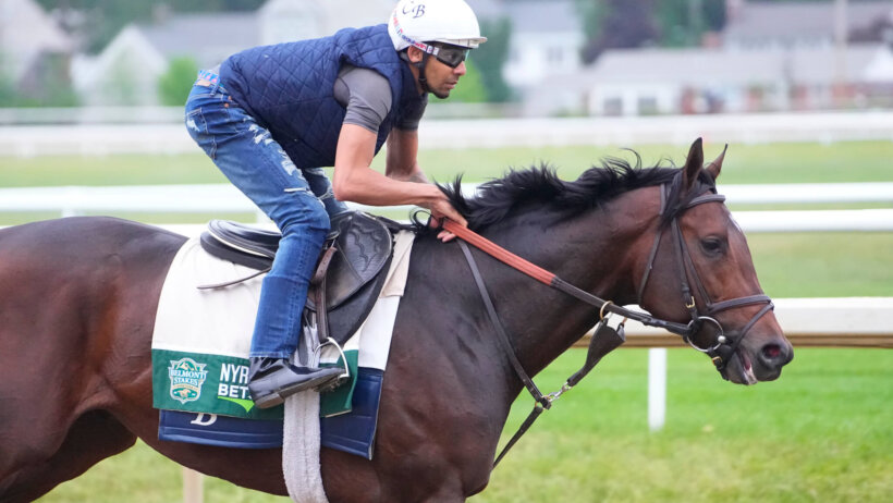 Sierra Leone trains before the 2024 Belmont Stakes