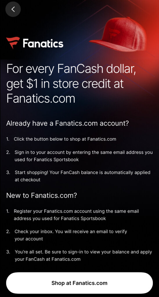 FanCash for Fanatics