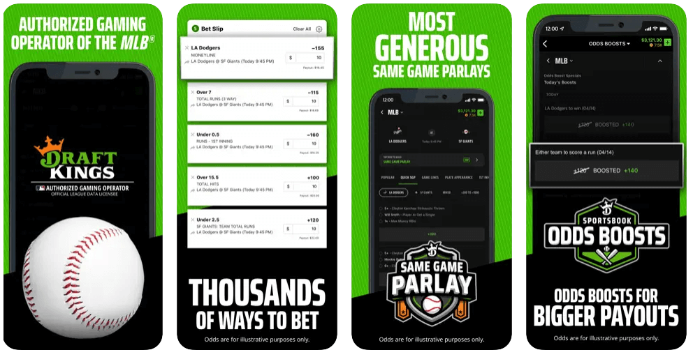 DraftKings App Store Screenshots