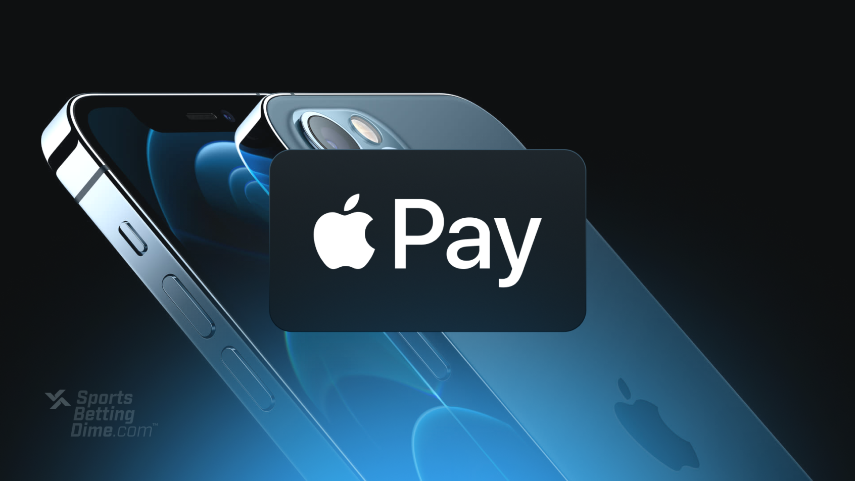 apple pay logo with am iphone wallpaper in the background