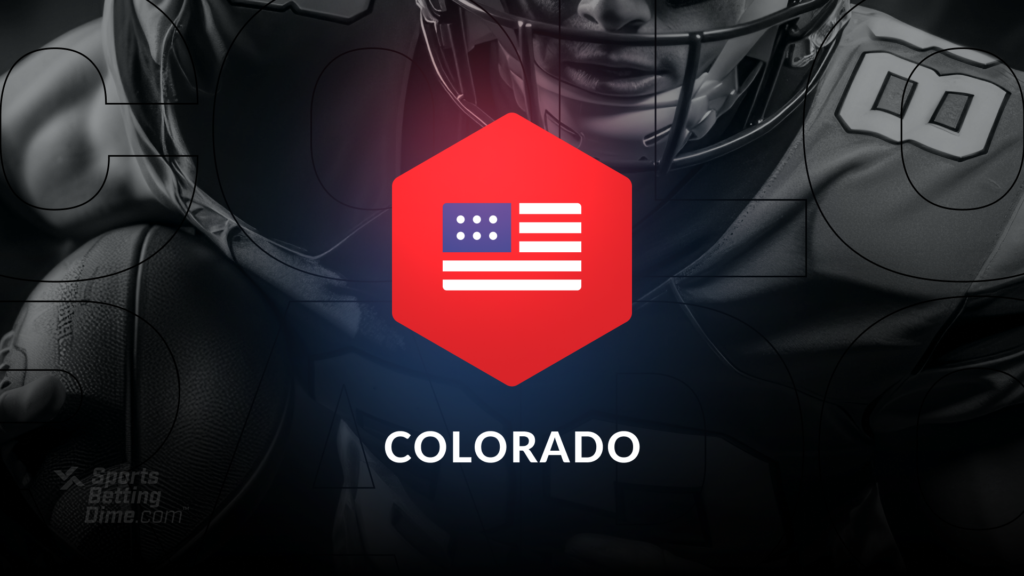 usa flag icon overlaid on a football player with the text colorado