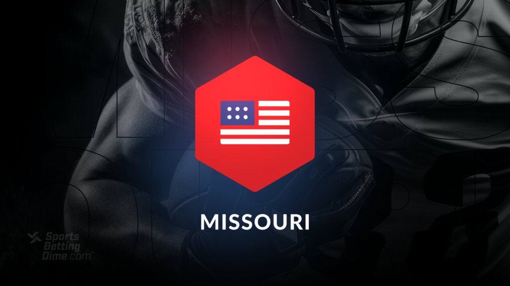 usa flag icon overlaid on a football player with the text missouri