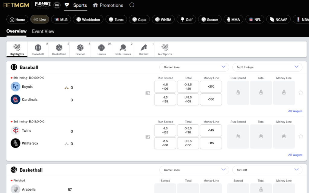 us betting site betmgm